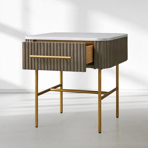 Finnley End Table with Drawer-Vancei