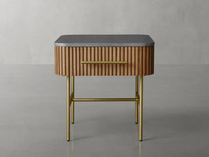 Finnley End Table with Drawer-Vancei