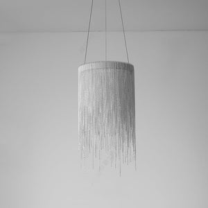 Flynn Aluminum Chain Tassel Pendant Light-Vancei