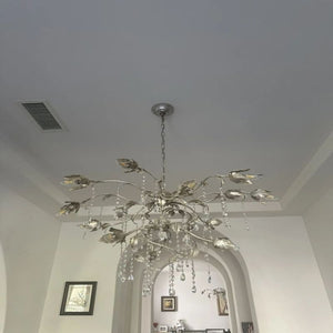 Gothic Viticcio Round Chandelier 40"-Silver