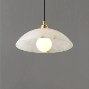 Alabaster Umbrella Pendant 11.8" D 15.7" D-Vancei