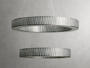 Junit Glass 2-Tier Round Chandelier-Vancei