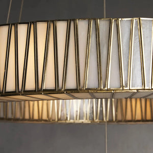 Junit Glass 2-Tier Round Chandelier-Vancei