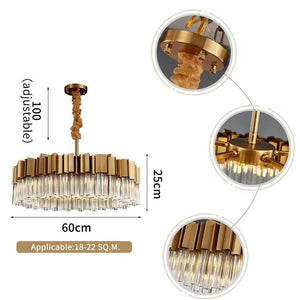 Kubica Round Crystal Chandelier-Vancei