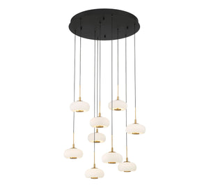 Lanterns 9 Light Round LED Chandelier-Vancei