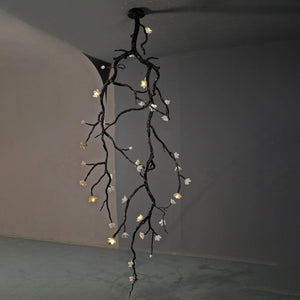Aura Flora Large Long Branch Flower Chandelier