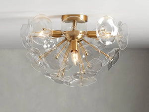 Lili Glass Flush Mount-Vancei