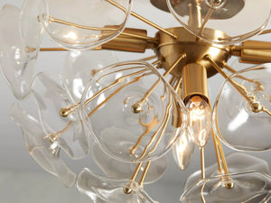 Lili Glass Flush Mount-Vancei