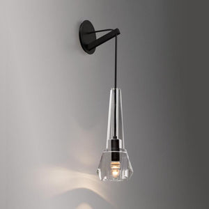 Microphone Lead Crystal Wall Sconce-Vancei