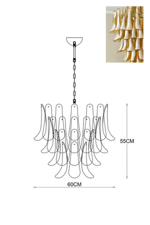 Murano Petals Chandelier