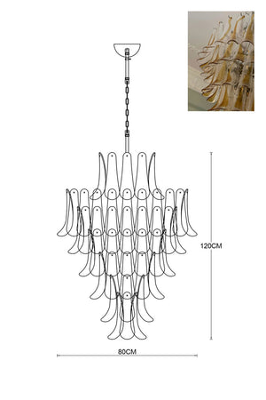 Murano Petals Chandelier