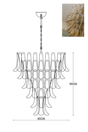 Murano Petals Chandelier
