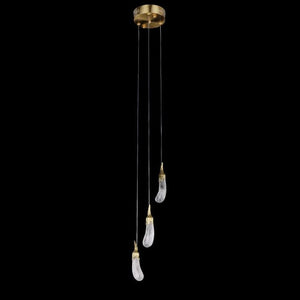Primary Contemporary Rock Crystal Eggplant Pendant Chandelier-Vancei