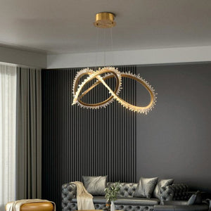 Primary Modern Living Room Rock Crystal Chandelier-Vancei