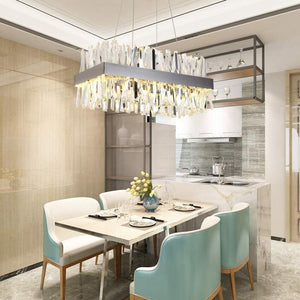 Monix Rectangular Crystal Chandelier-Vancei