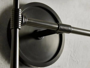 Rhodes 2-Light Linen Wall Sconce For Bedroom-Vancei