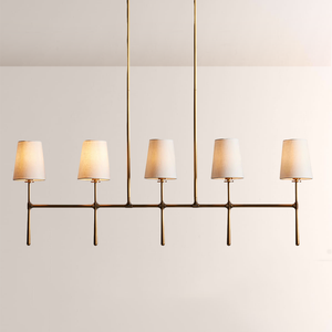 Rhodes Linear Chandelier 5/6 Light For Living Room-Vancei