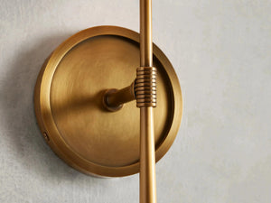 Rhodes Linen Wall Sconce For Bedroom-Vancei