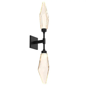 Rosy Crystal Double Wall Sconce-Vancei