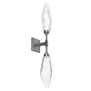 Rosy Crystal Double Wall Sconce-Vancei