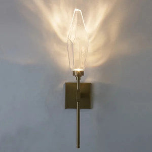 Rosy Crystal Wall Sconce-Vancei