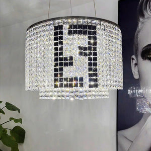 Fendi Round Crystal Chandelier-Vancei