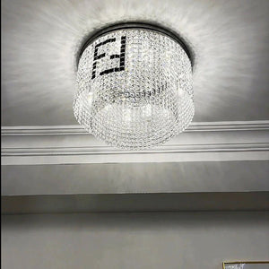 Fendi Round Crystal Chandelier-Vancei