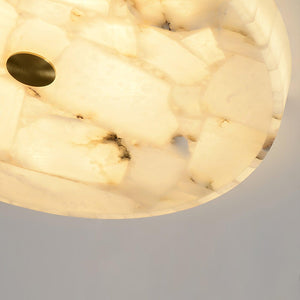 Round Alabaster Ceiling Lamp - Oasislives