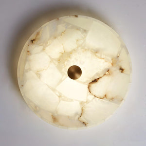 Round Alabaster Ceiling Lamp - Oasislives