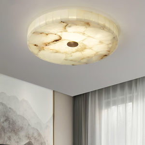 Round Alabaster Ceiling Lamp - Oasislives