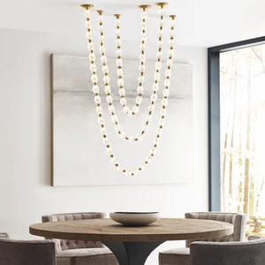 Collier Glass String Chandelier-Vancei