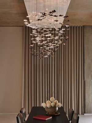 Tidal Art Glass Chandelier (With Canopy)