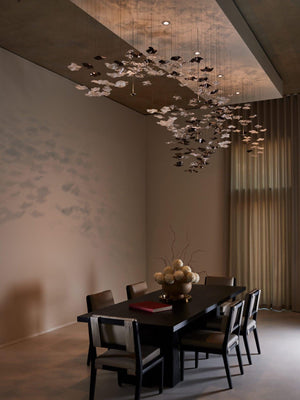 Tidal Art Glass Chandelier (With Canopy)
