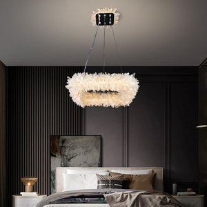 Primary Crystal Cluster Square Modern Chandelier-Vancei