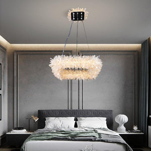 Primary Crystal Cluster Square Modern Chandelier-Vancei