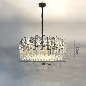 Palo clear Crystal Round Chandelier-Vancei