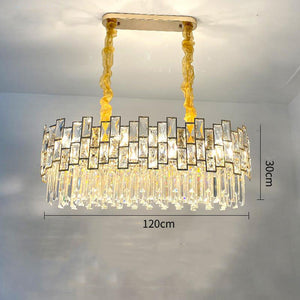 Palo clear Linear Chandelier for Kitchen Island-Vancei