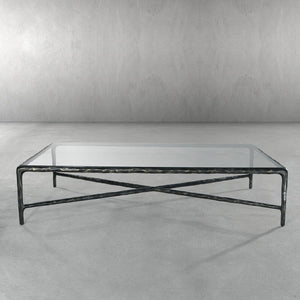 Thaddies Glass Rectangular Coffee Table-Vancei