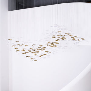 Tidal Art Glass Chandelier (With Canopy)
