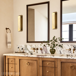 Melange Alabaster Rectangle Wall Sconces 20" - Oasislives
