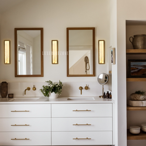 Melange Alabaster Rectangle Wall Sconces 20" - Oasislives
