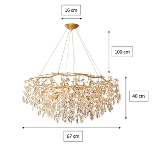 Doris Round Modern Branch Chandeliers-Vancei