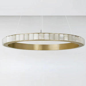 Avalon Alabaster 2 Layer Chandelier