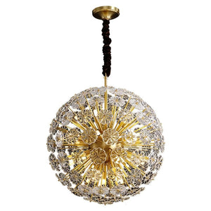 Classic Brass Dandelion Chandelier-Vancei