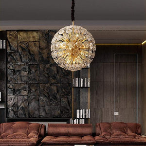 Classic Brass Dandelion Chandelier-Vancei