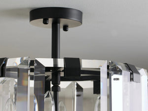 Crystal Prism Flush Mount