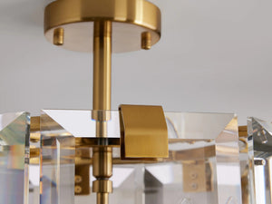 Crystal Prism Flush Mount