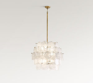 Riviera Glass Disc Chandelier (26")