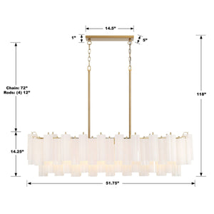 Addis Linear Chandelier 51''-Vancei