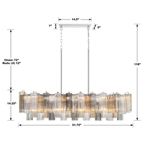 Addis Linear Chandelier 51''-Vancei